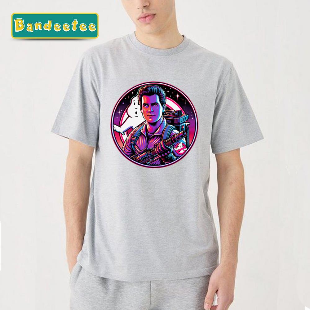 Ghostbuster Synthwave Specter Unisex T-Shirt