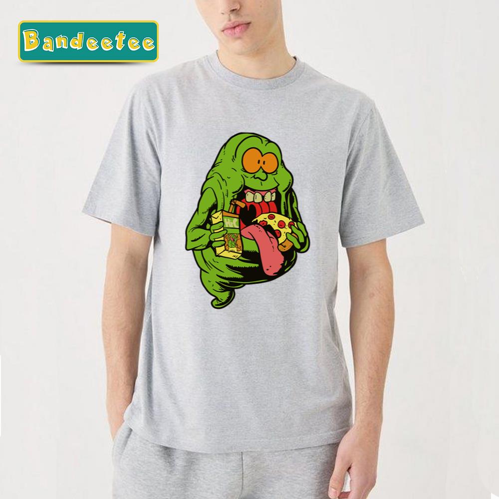 Ghostbusters Monster Eating Pizza Unisex T-Shirt