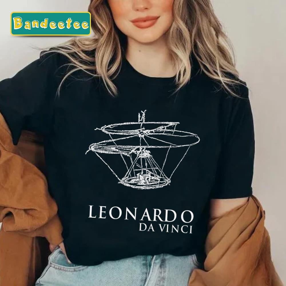 Helicopter Leonardo Davinci Unisex T-Shirt