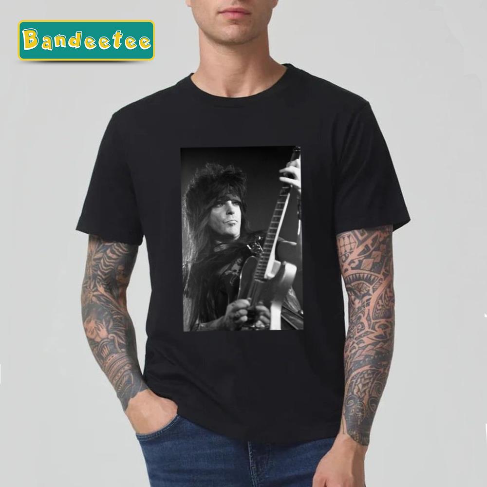 Mick Mars Bw Photograph Unisex T-Shirt