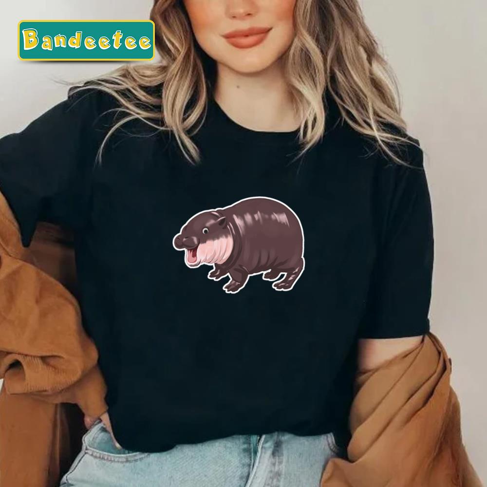 Baby Hippo Ahhhh Moo Deng Essential Unisex T-Shirt