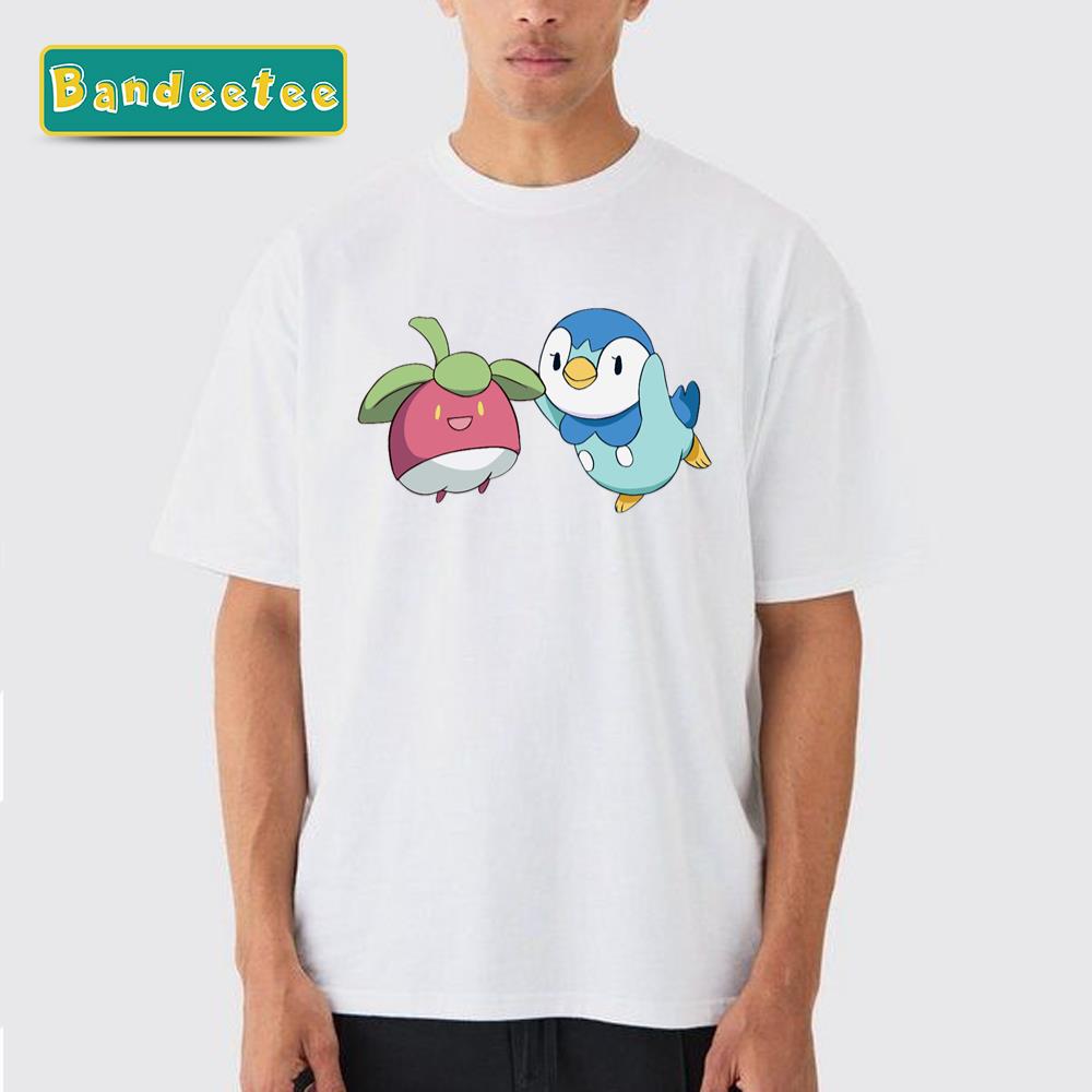 Piplup And Bounsweet Pokemon Characters Unisex T-Shirt