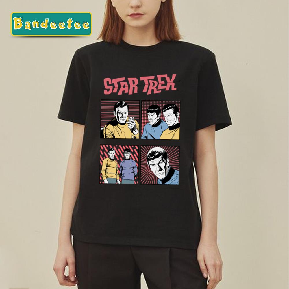 Star Trek Original Series Vintage Comic Pop Panels Unisex T-Shirt