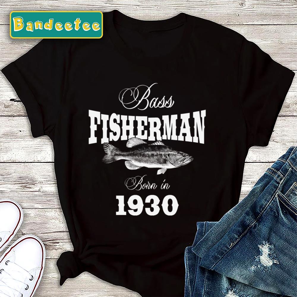 90 Year Old Fisherman 1930 90th Birthday Fishing Unisex T-Shirt