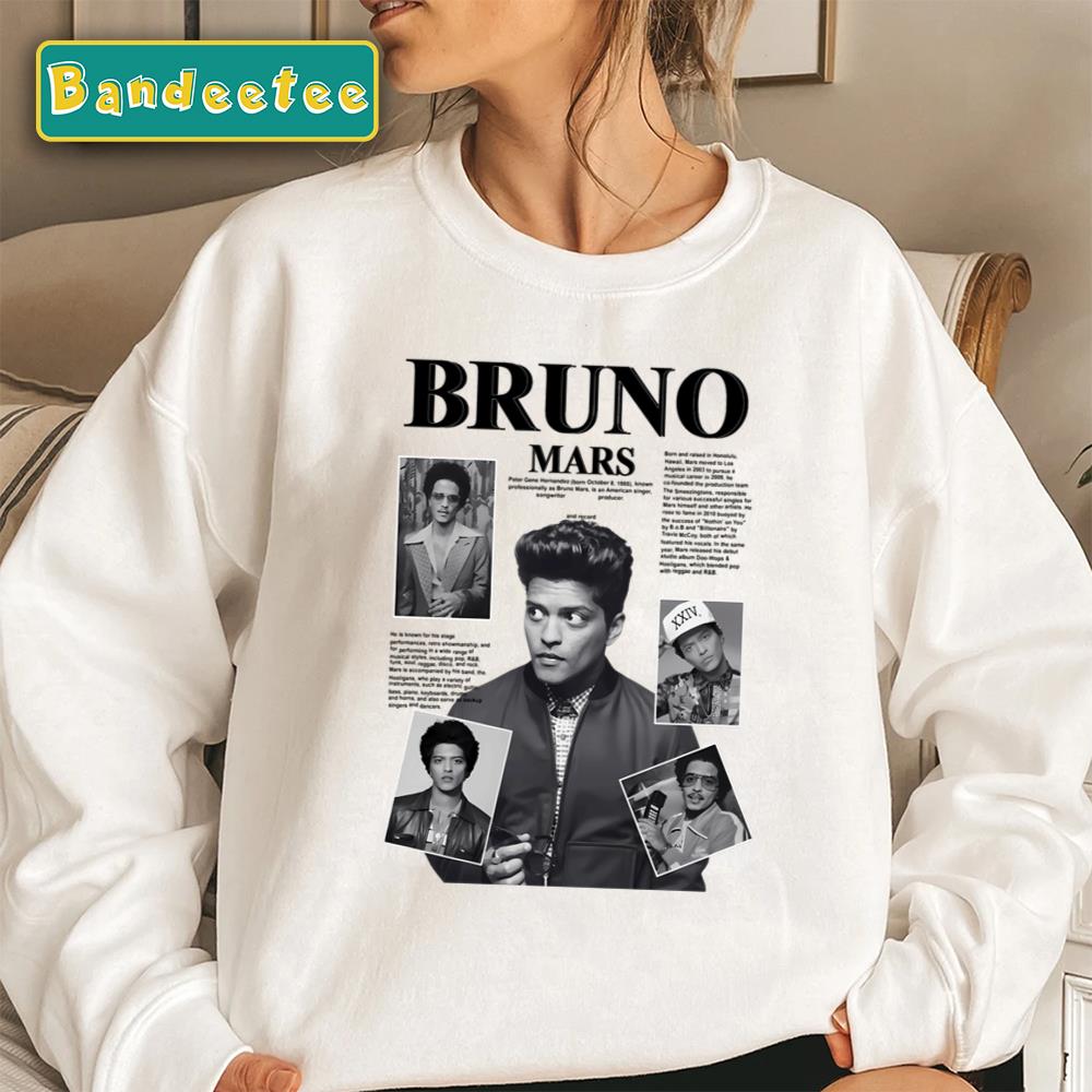 Bruno Mars The Magic Man Behind The Hits Unisex Sweatshirt