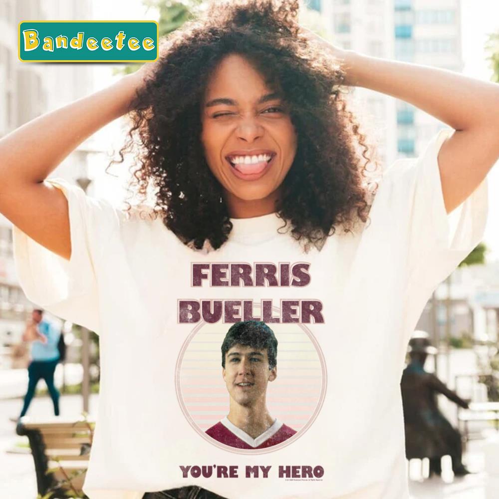 Ferris Bueller’s Day Off Save Ferris Bold White Collegiate Style Logo Unisex T-Shirt