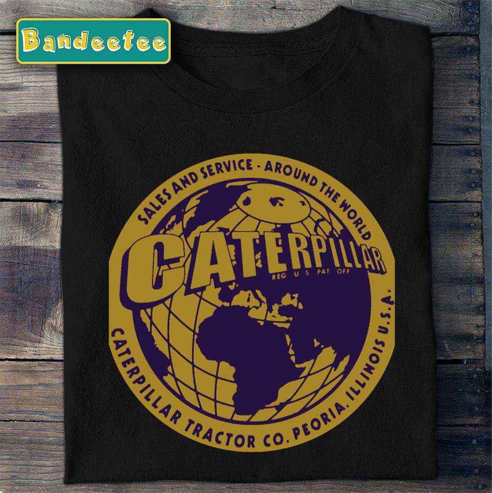 Caterpillar Globe Round Logo Unisex T-Shirt