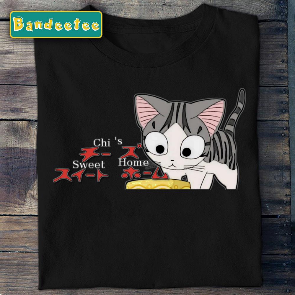 Happy Cat Chi Gray White Anime Manga Unisex T-Shirt