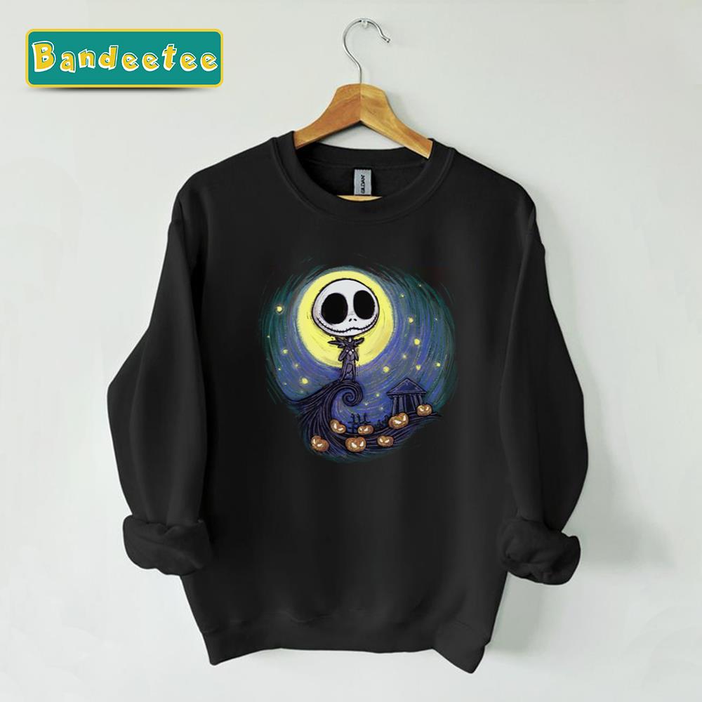 Cute Jack Skellington Starry Night Unisex Sweatshirt