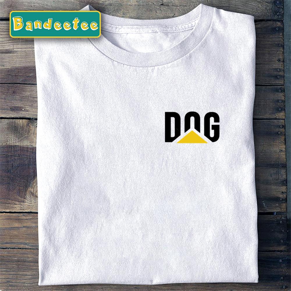 Dog Caterpillar Logo Black Text Unisex T-Shirt