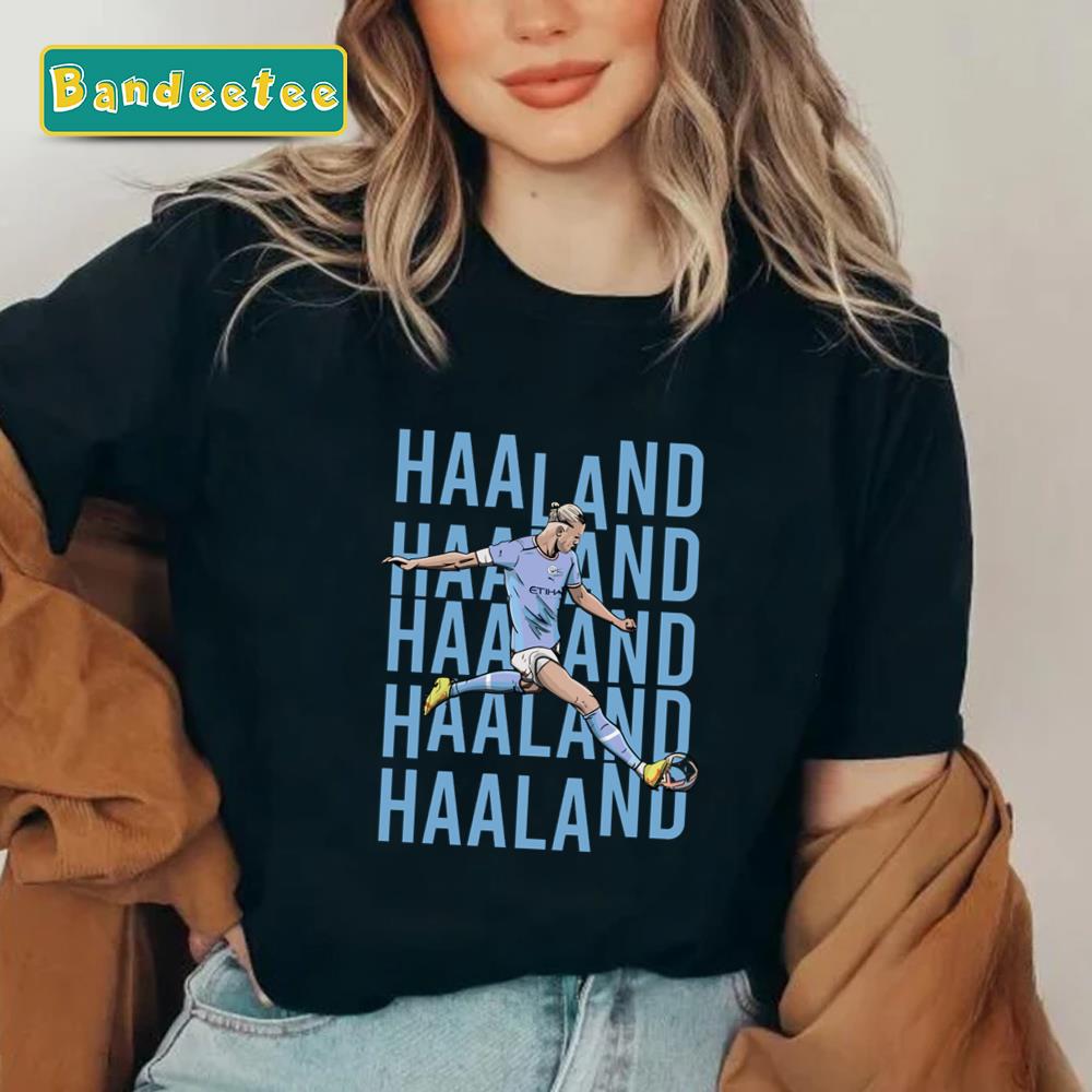 Erling Haaland Manchester City Illustration Unisex T-Shirt