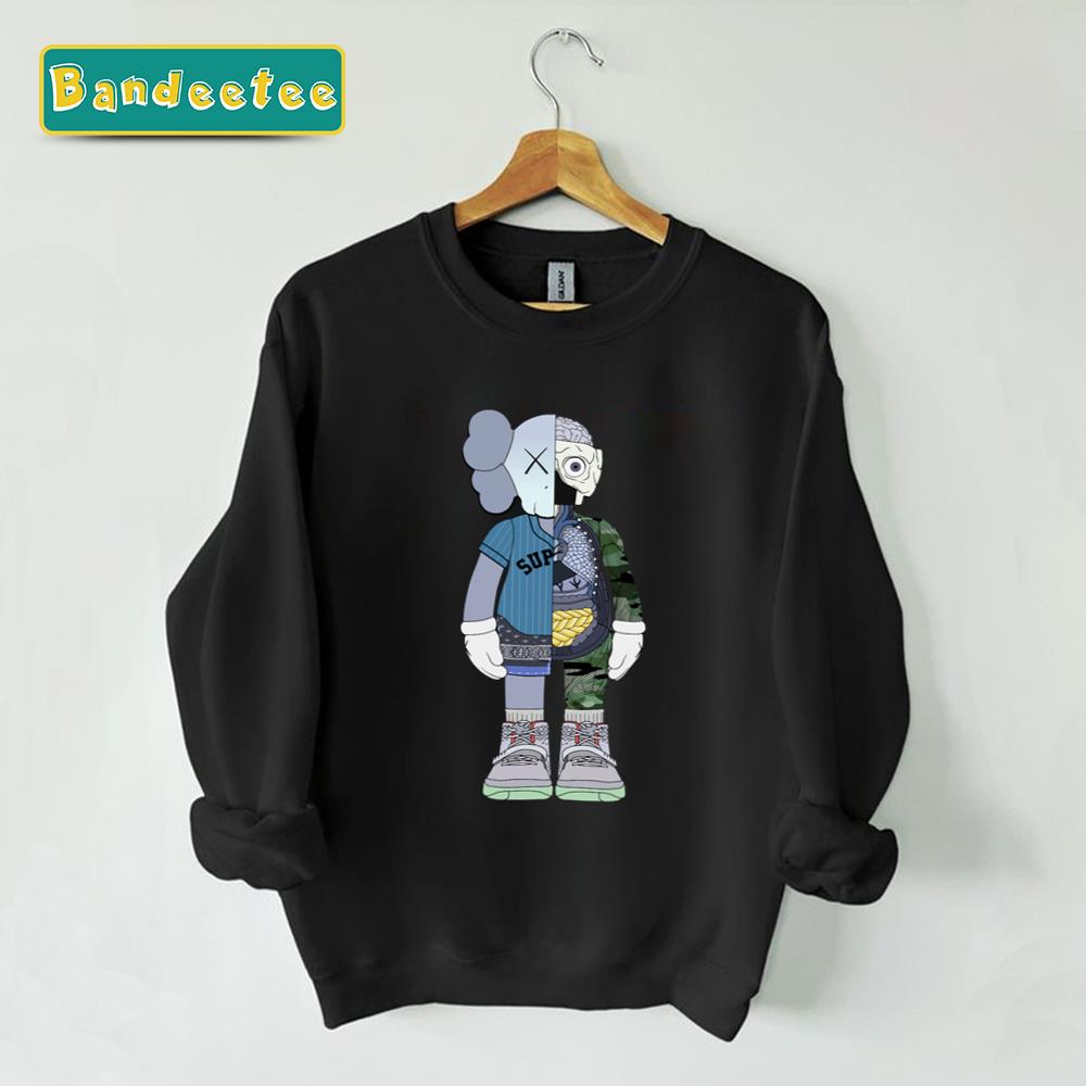 Kaws X Street Cute Sitting Unisex Sweatshirt