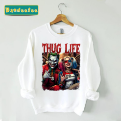 Harley and Joker Lady Joker Thug Life Halloween Unisex Sweatshirt