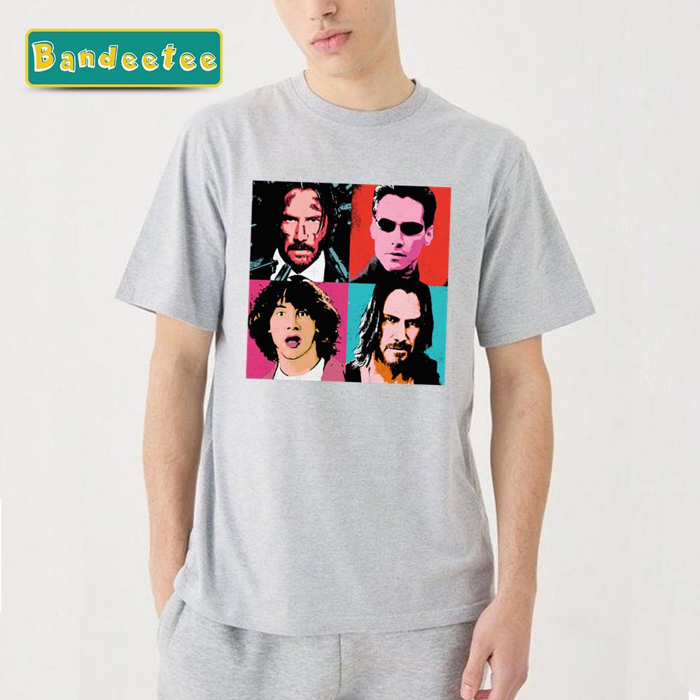 Keanu Warhol Colored Keanu Reeves Unisex T-Shirt