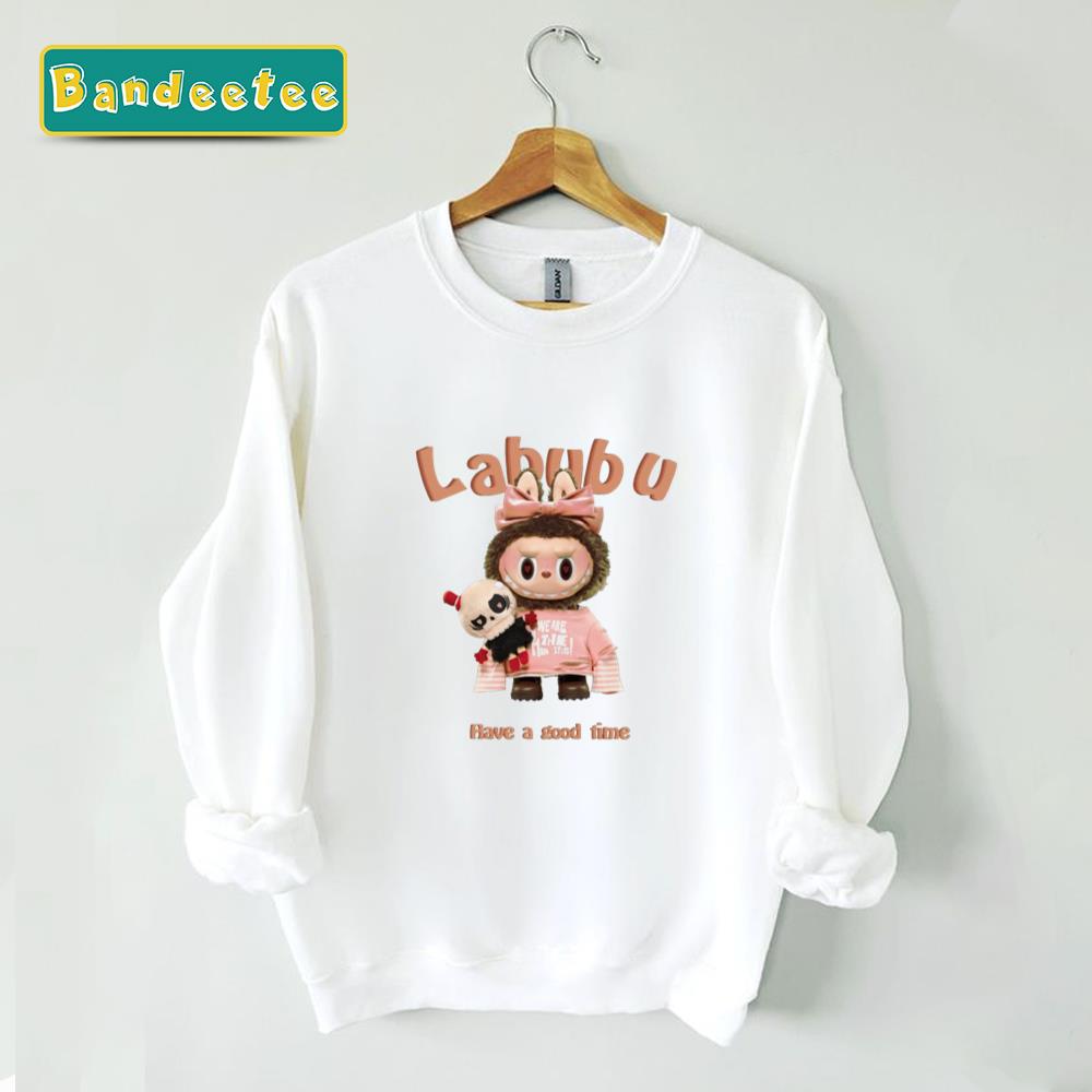 Labubu Pink Have A Good Time Unisex Sweatshirt