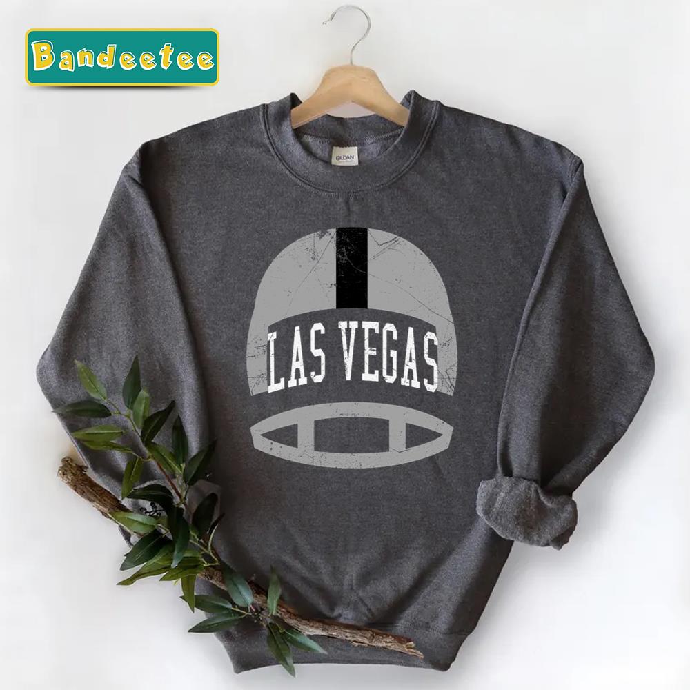 Las Vegas Retro Helmet Black Unisex Sweatshirt