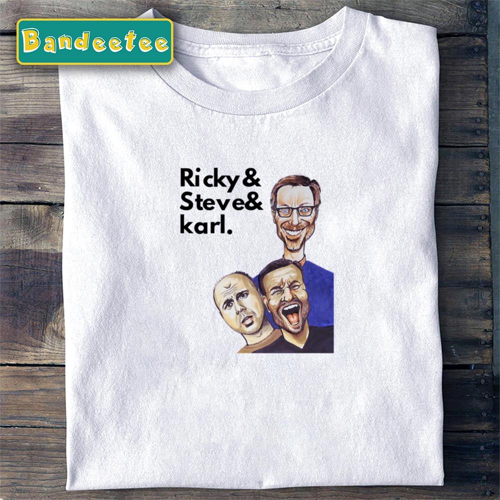 My Illustration Caricatures Of Ricky Gervais Stephen Merchant Unisex T-Shirt