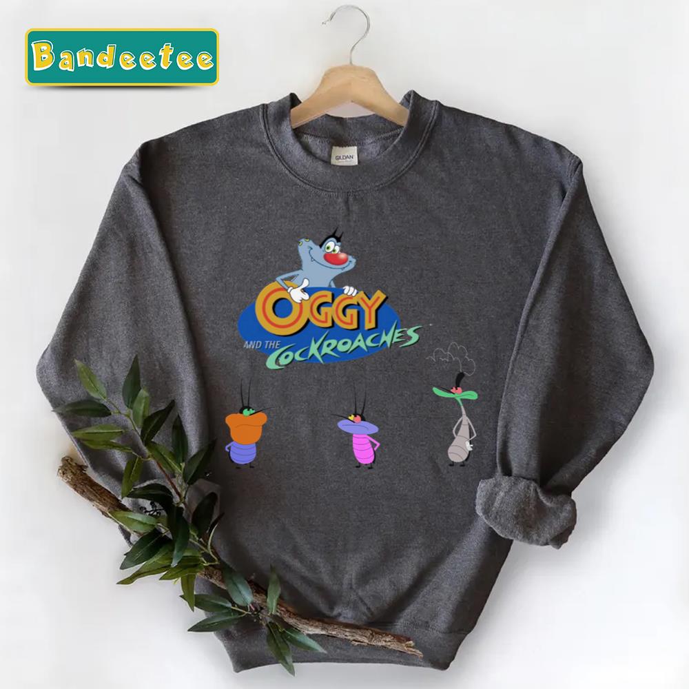 Oggy And The Cockroaches Funny Cartoon Unisex Sweatshirt