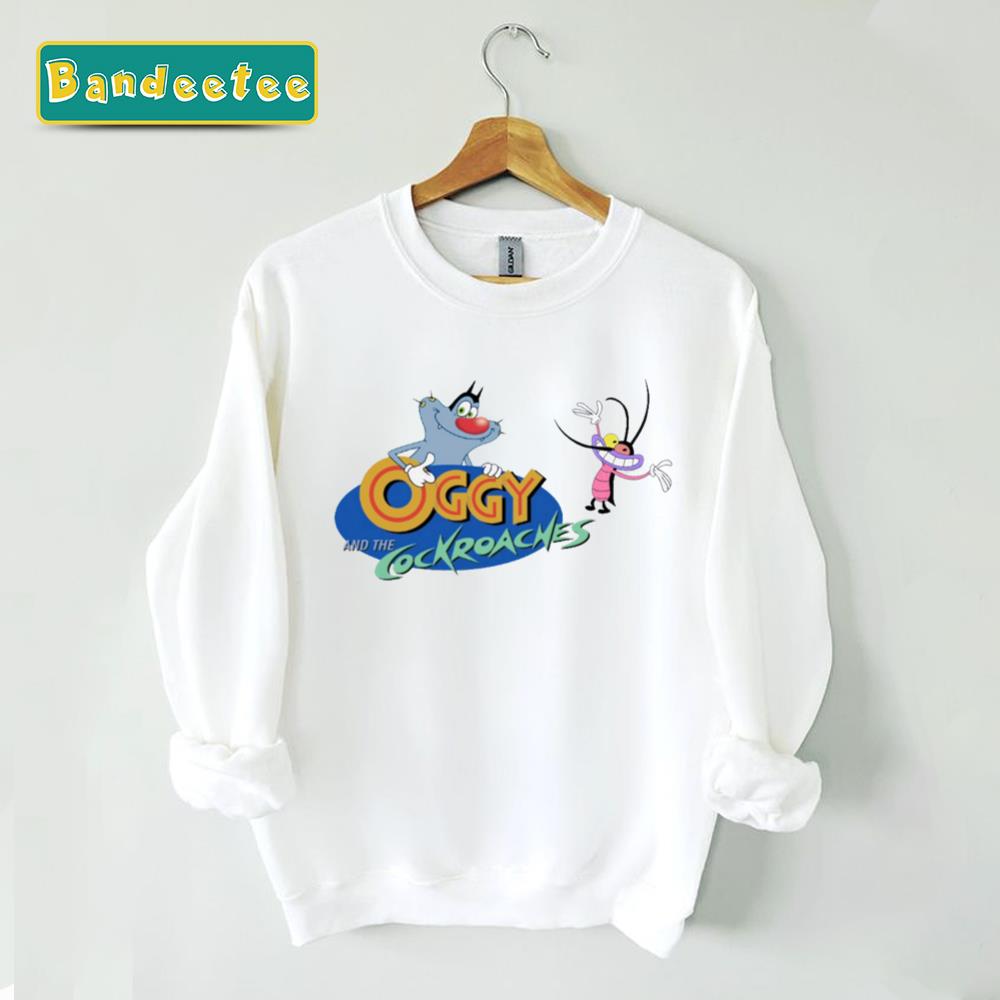 Oggy The Light Blue Cat With Overweight Unisex Sweatshirt