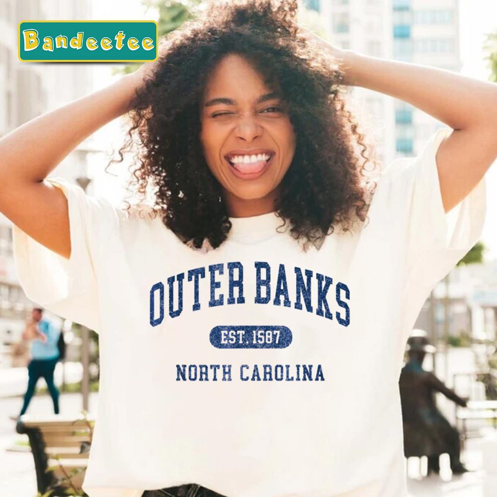 Outer Banks Est 1587 Obx North Carolina Nc Vintage Retro Unisex T-Shirt