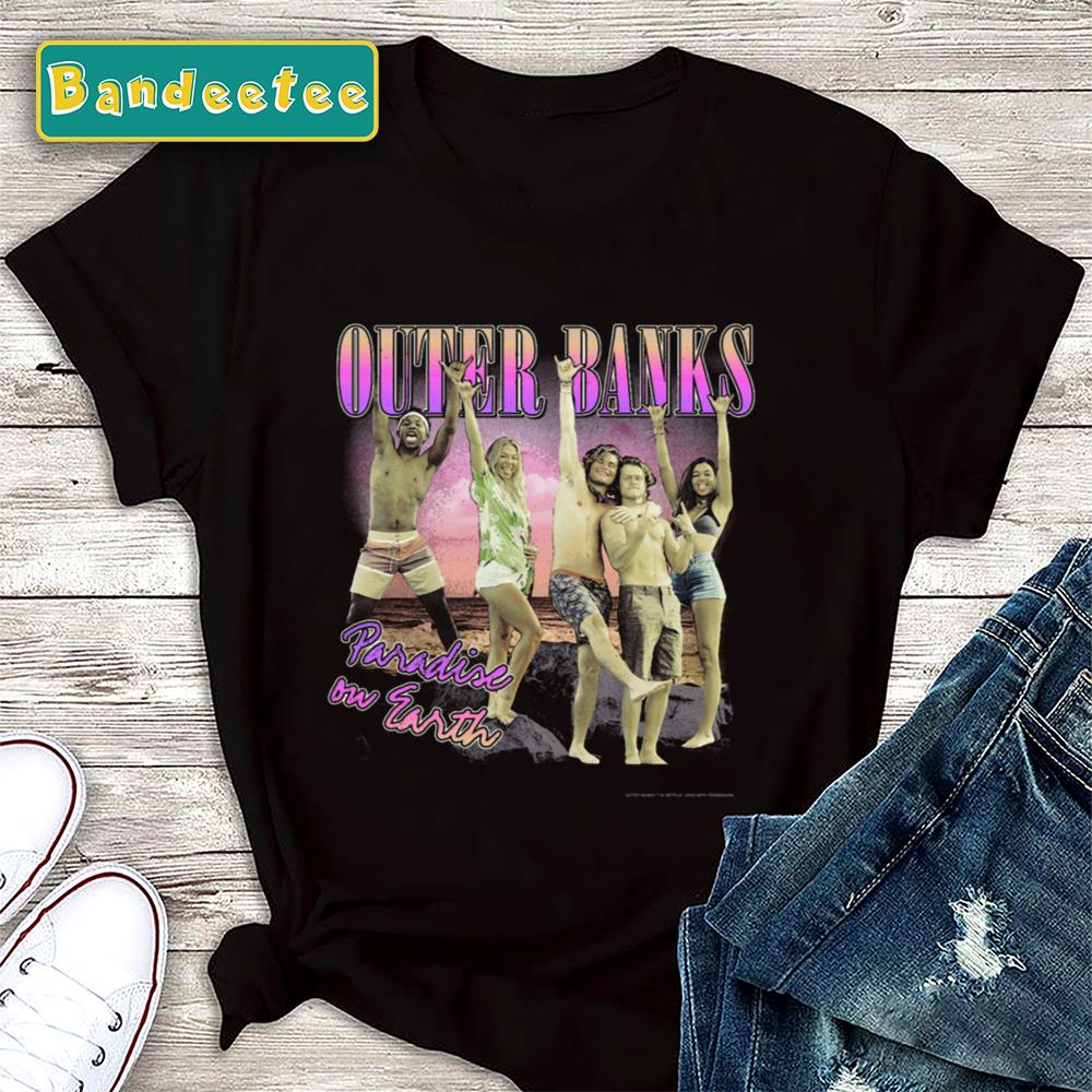 Outer Banks Group Shot Boat Search Silhouette Unisex T-Shirt