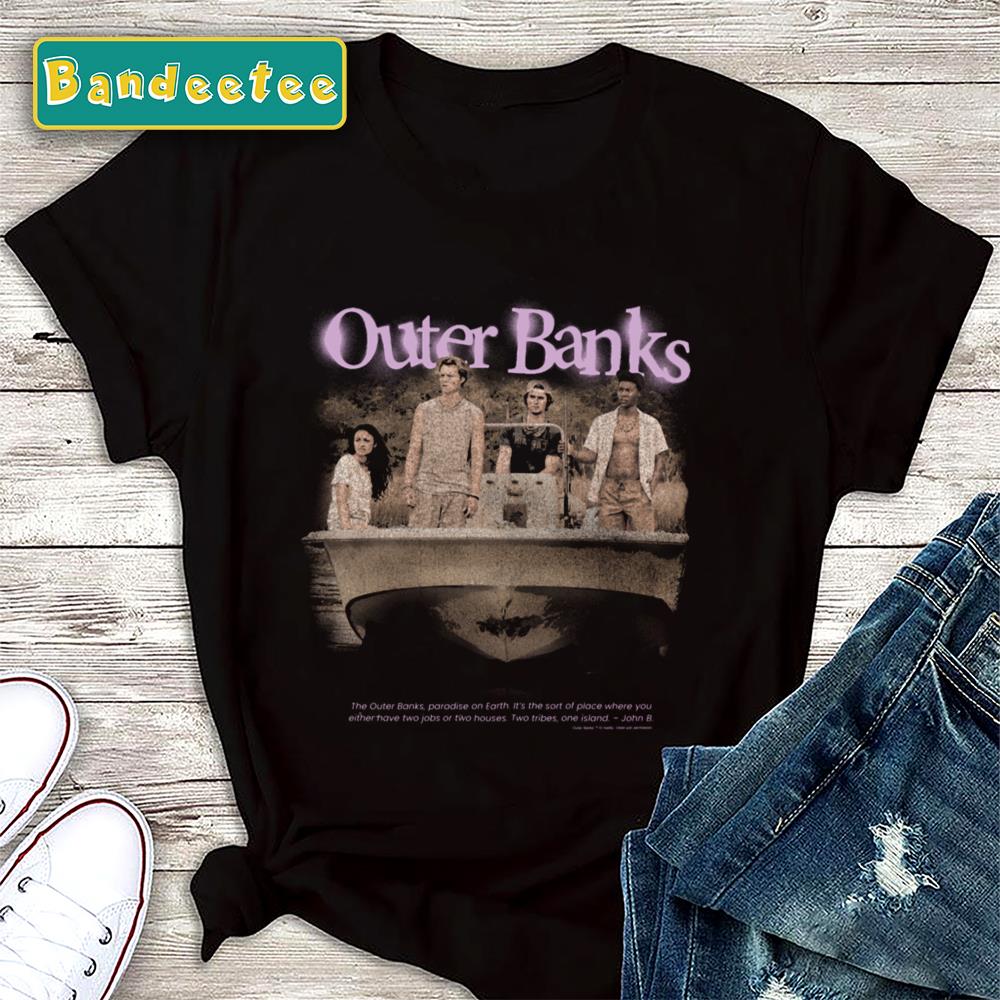 Outer Banks Group Shot Spray Paint Logo Unisex T-Shirt