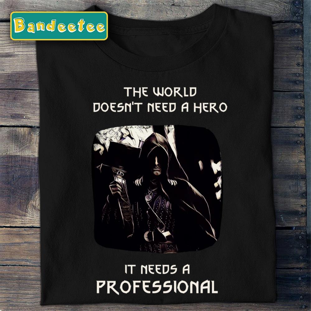 Moonlit Hunter Silhouette Witcher Dark And Darker Unisex T-Shirt