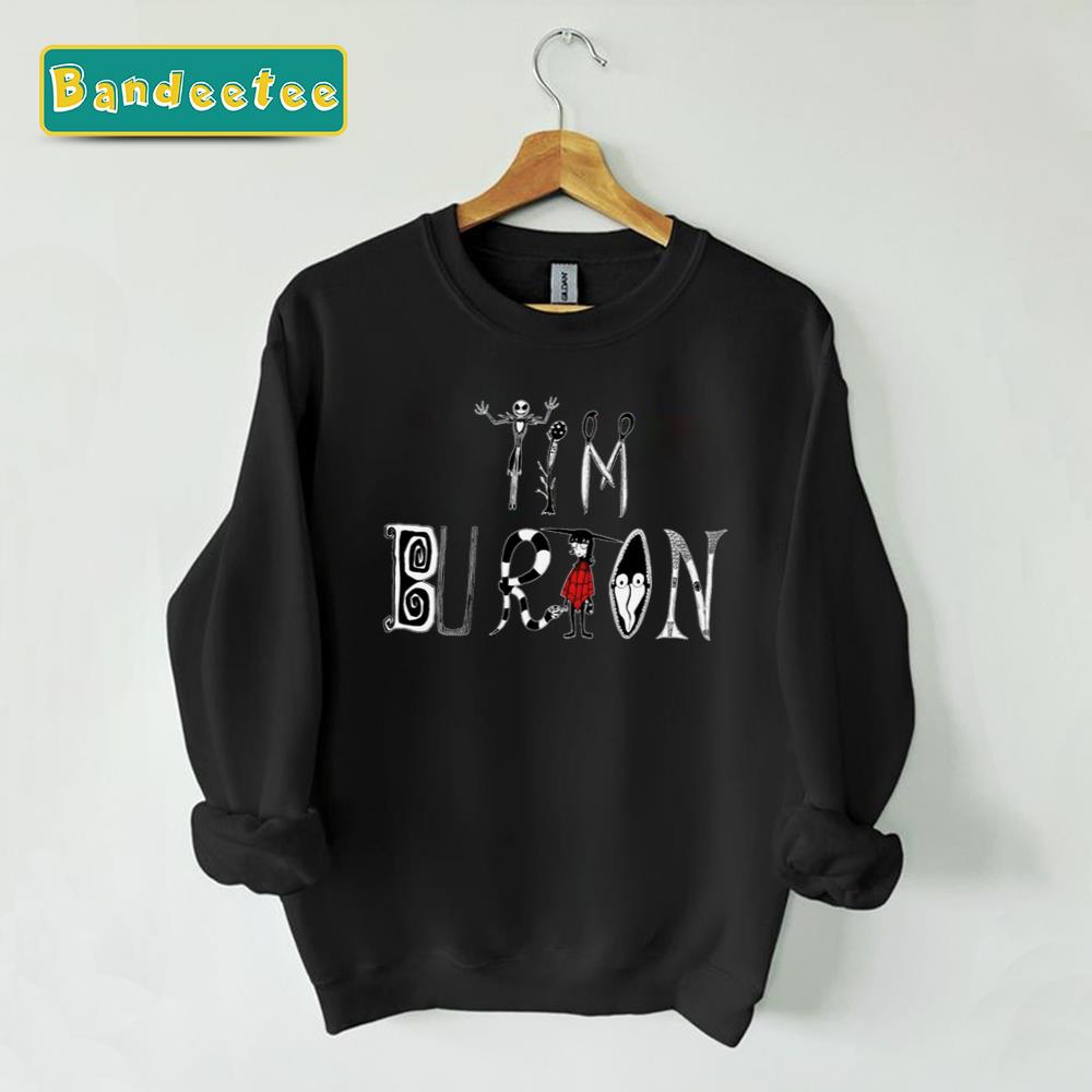 Tim Burton Alphabet Jack Skellington Unisex Sweatshirt