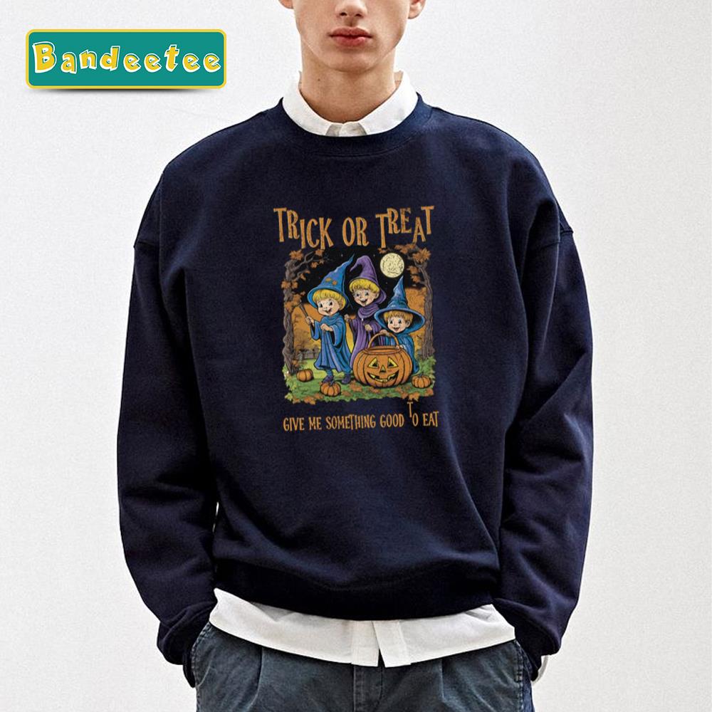 Trick Or Treat Halloween Design Kid Friendly Unisex Sweatshirt