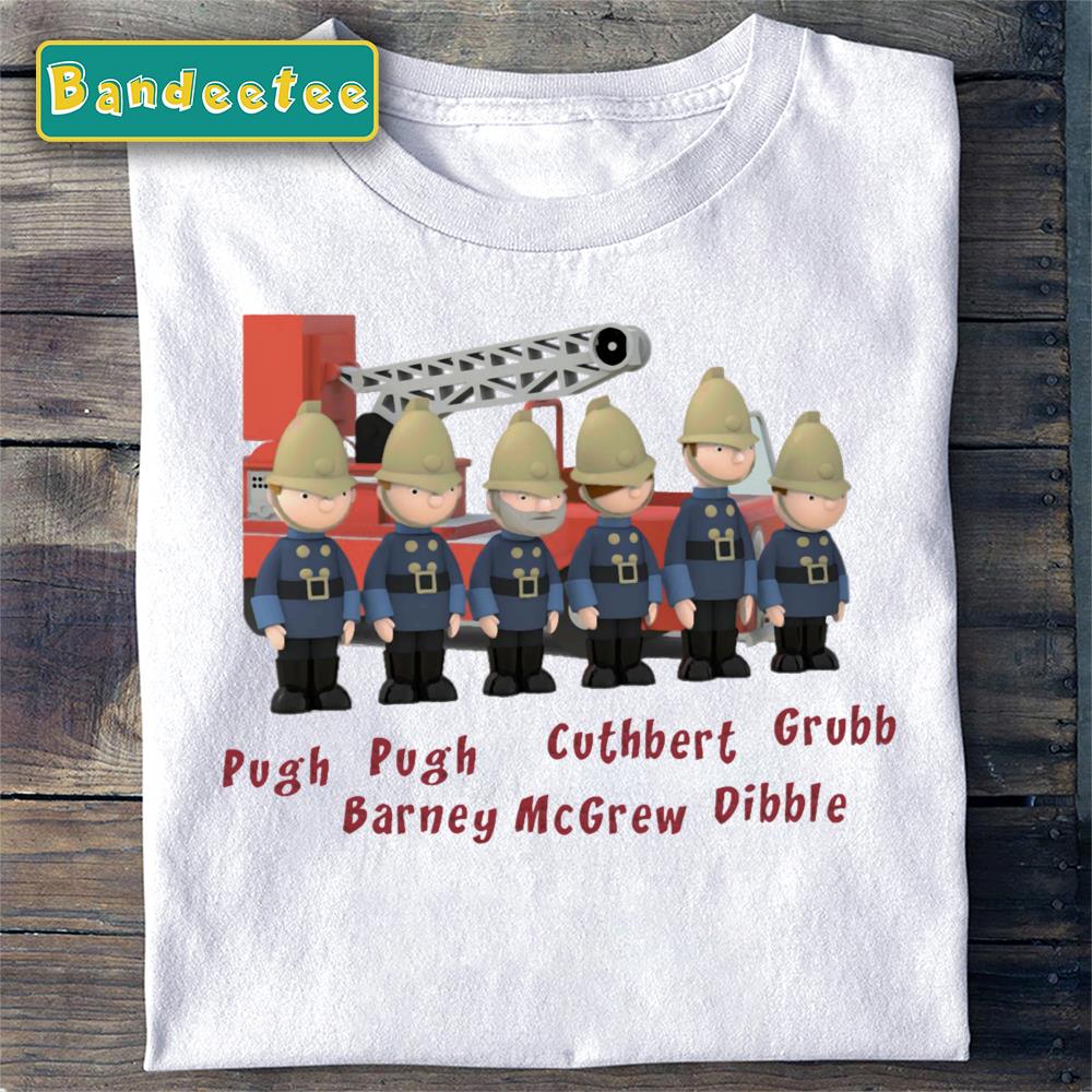 Trumpton Fire Crew Cartoon Art Unisex T-Shirt