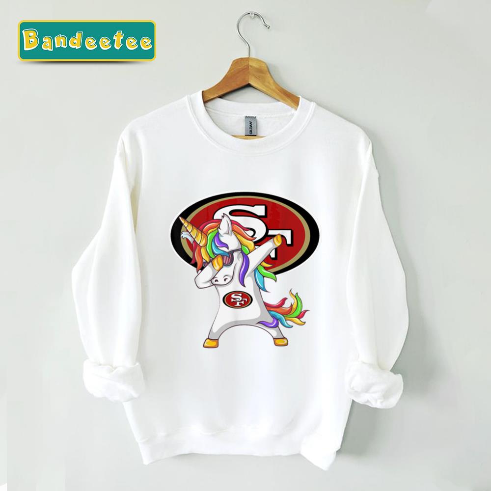 Unicorn Dabbing Football Sanfrancisco 49er Unisex Sweatshirt