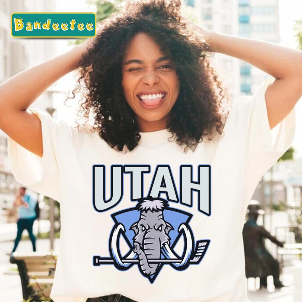 Utah Hockey Design With A Yeti Unisex T-Shirt