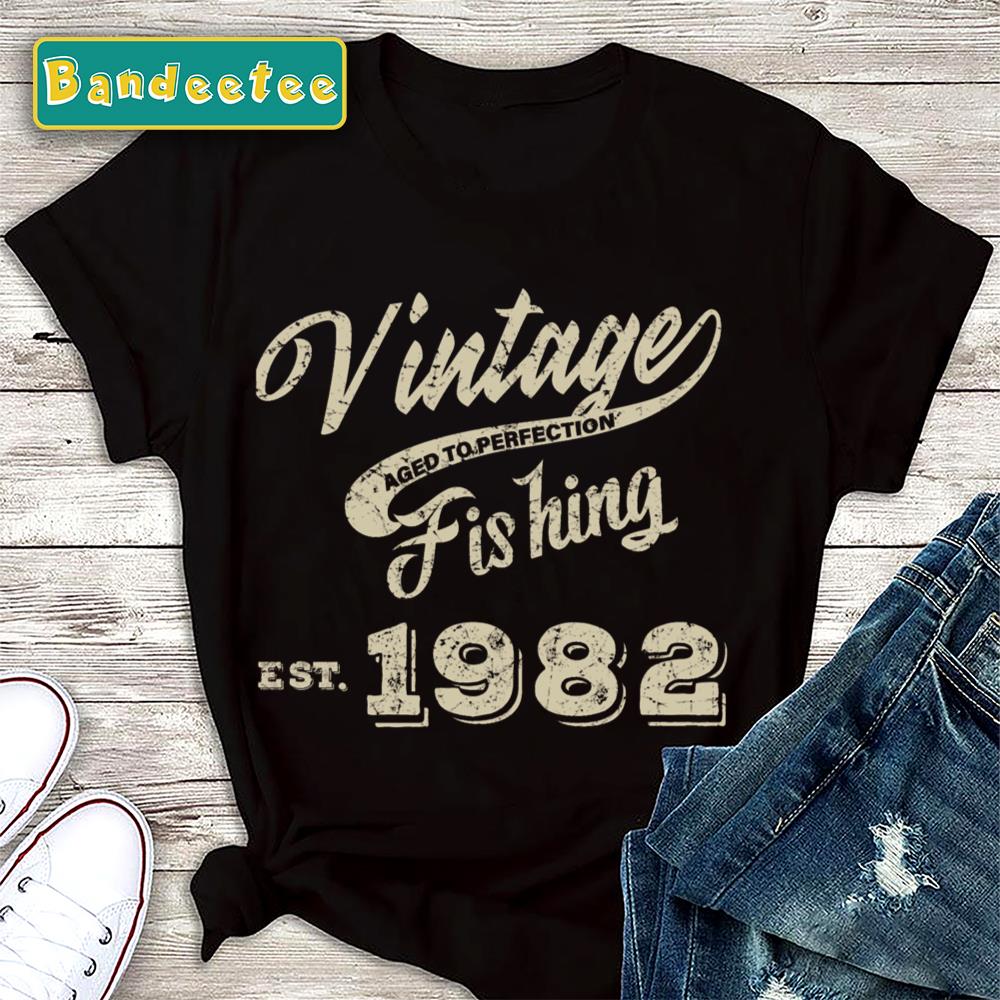 Vintage Fisherman From 1982 Vintage Fishing Unisex T-Shirt