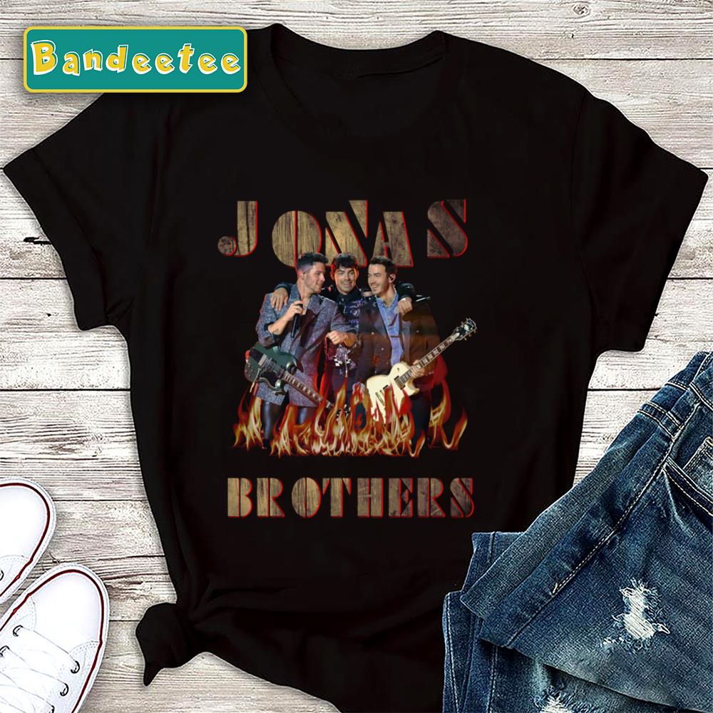 Vintage Text Art Jonas Brothers Unisex T-Shirt