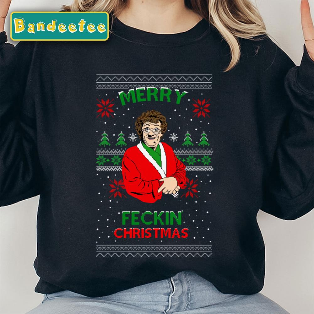 Comedy Show Ugly Christmas Pattern Mrs Brown Unisex Sweatshirt