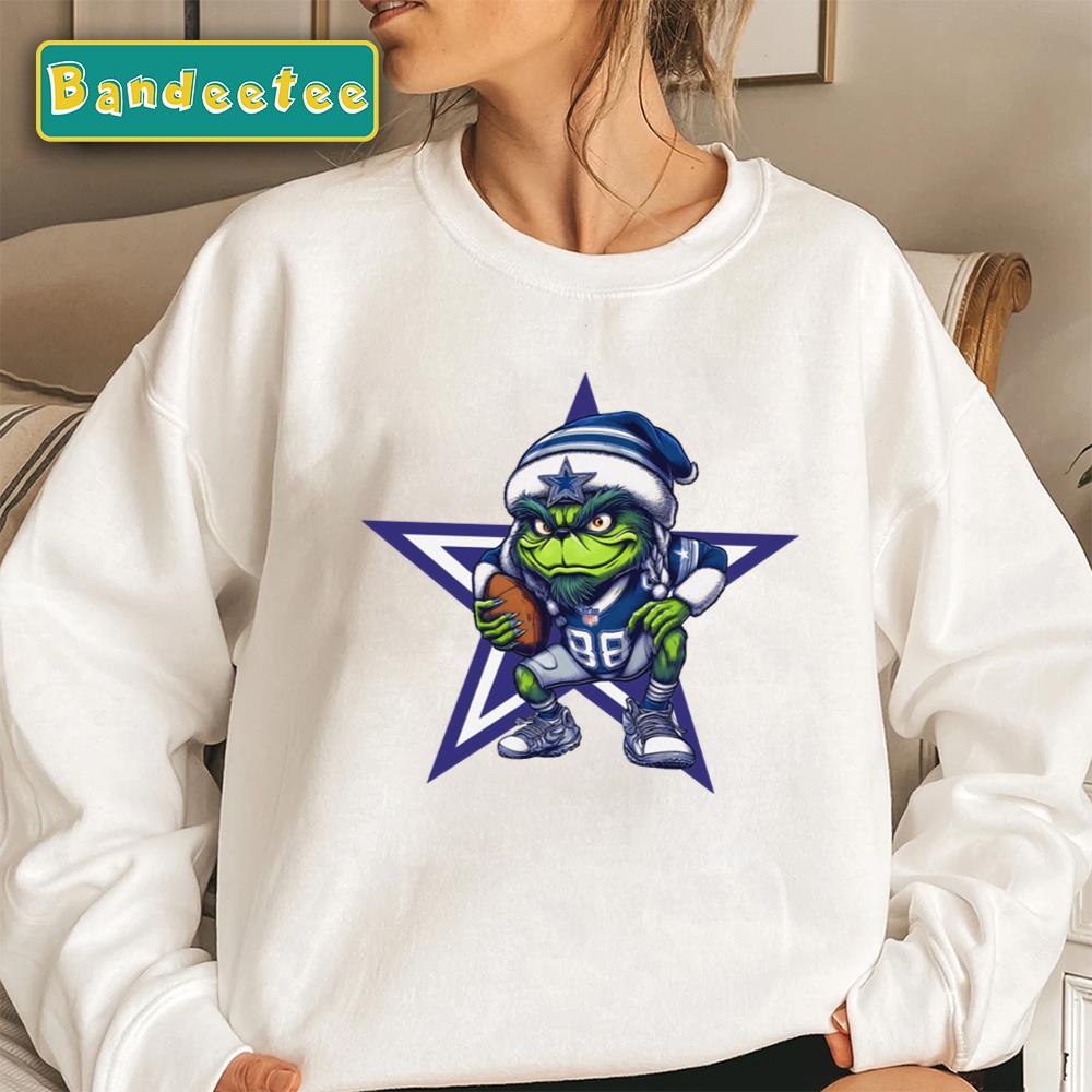 Dallas Cowboys Grinch Football Player Unisex Sweatshirt