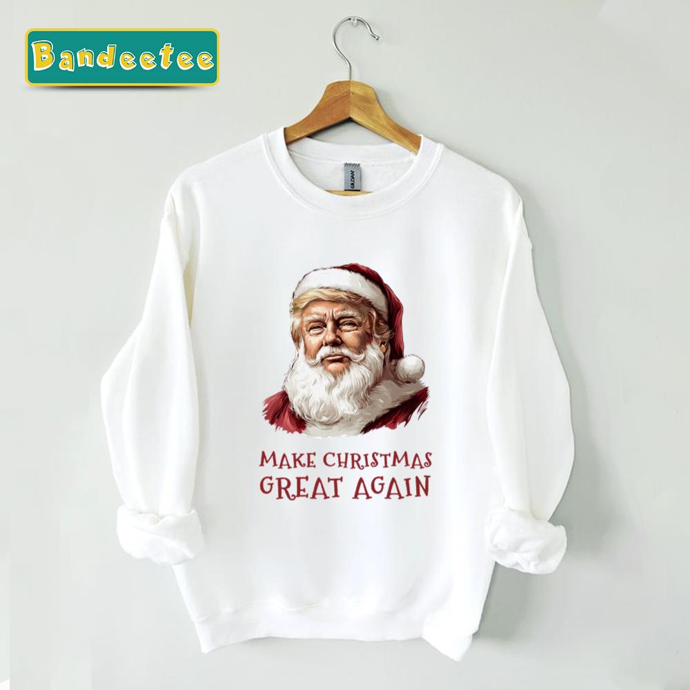 Funny Christmas Trump Cosplays Santa Unisex Sweatshirt