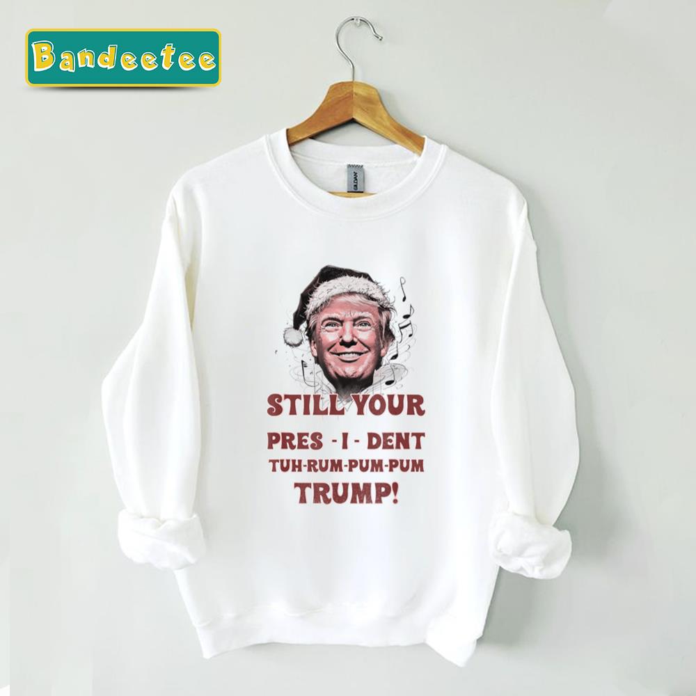 Funny President Trump Pajamas Christmas Unisex Sweatshirt