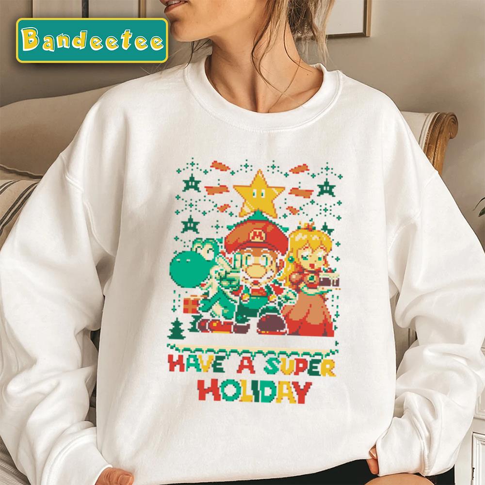 Have A Super Holiday Super Mario Christmas Unisex Sweatshirt