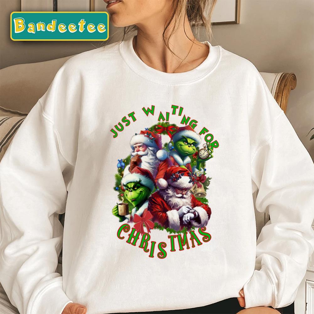 Merry Grinchmas Christmas Grinch Leopard Pattern Unisex Sweatshirt