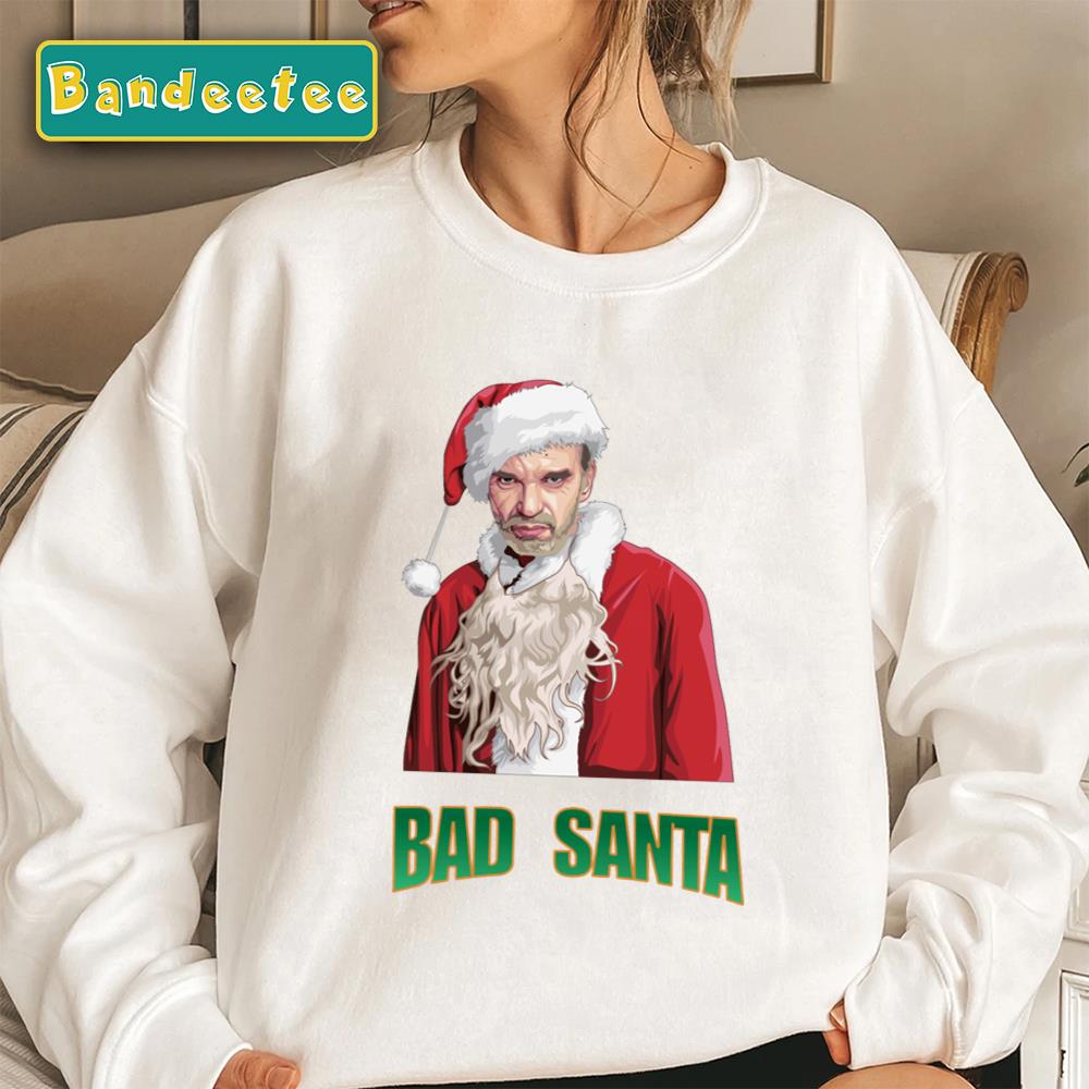 Red Iconic Art Bad Santa Christmas Unisex Sweatshirt