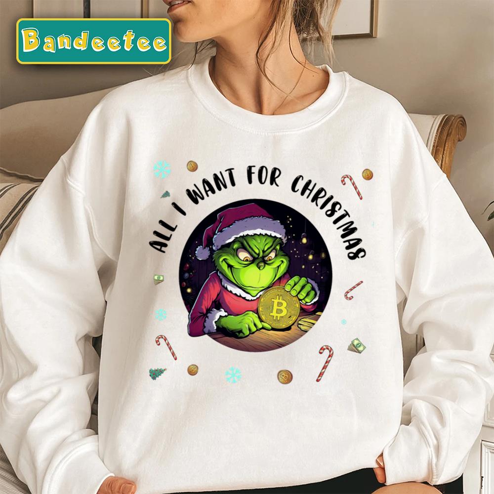 The Bitcoin Christmas Grinch Unisex Sweatshirt