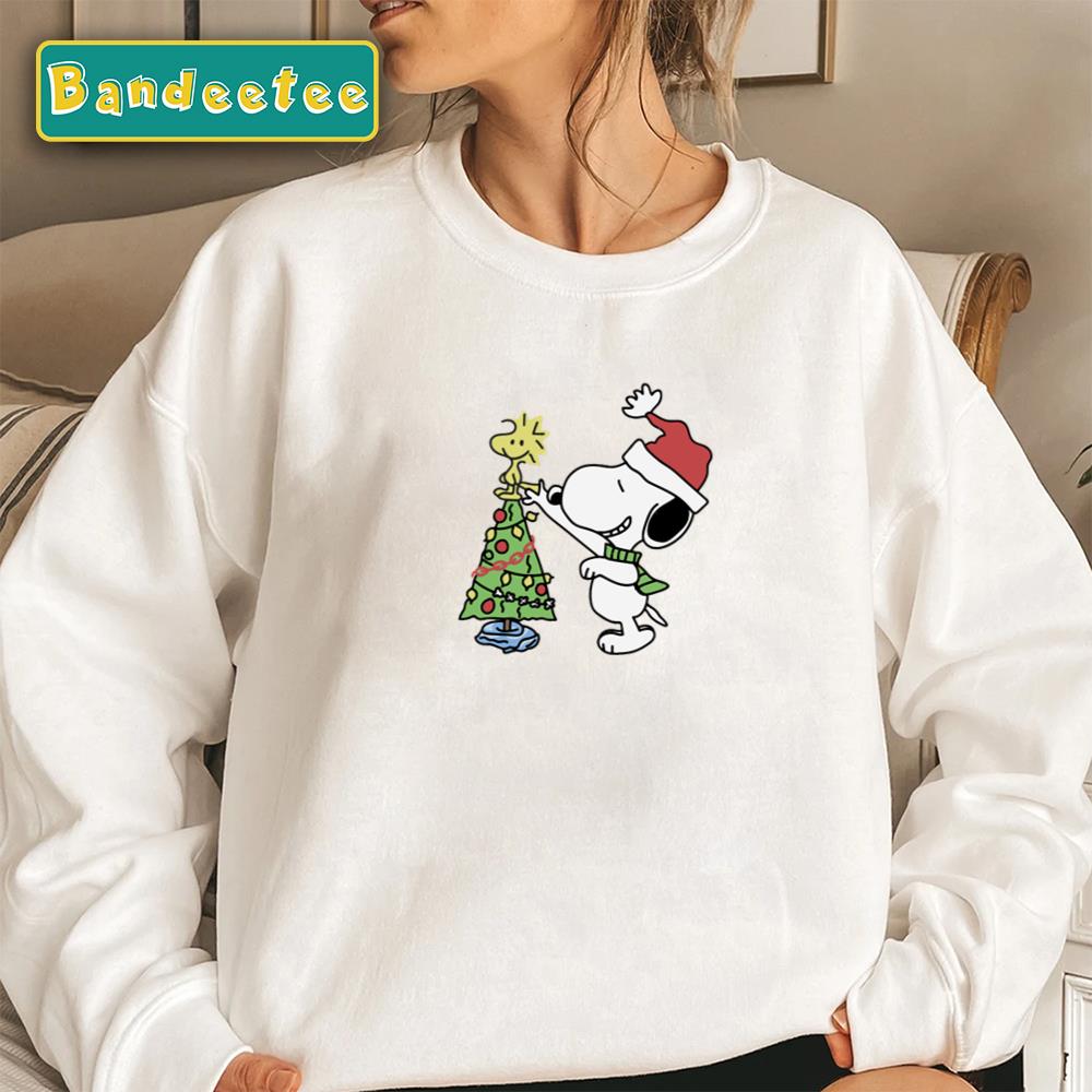 Woodstock Christmas Tree Snoopy Christmas Unisex Sweatshirt